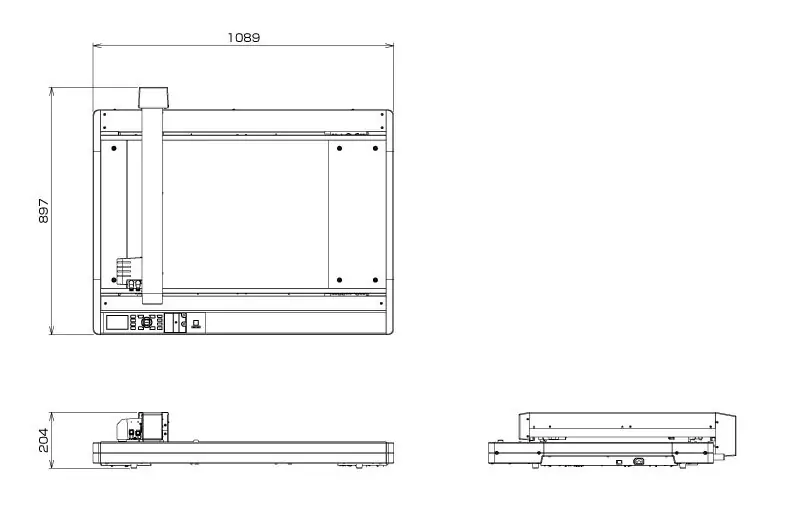 FCX4000-50ES EXTERNAL DIMENSIONS